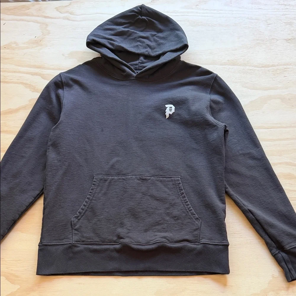 Primitive Men's Dark Gray Pullover Hoodie with Small Chest Logo - Picture 1 of 6
